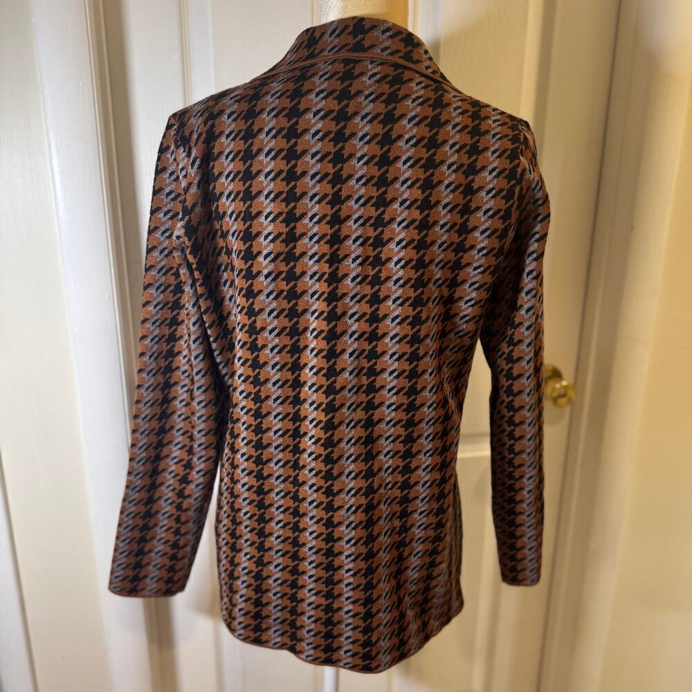 Joie Double-Breasted Houndstooth Sweater Blazer Size M - Picture 6 of 8